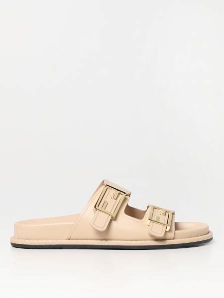 fendi feel flat sandals